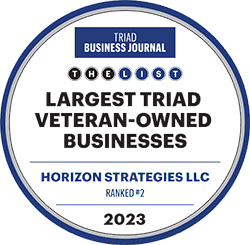 Triad Business Journal #2 Ranked Veteran Owned Business 2023 Logo